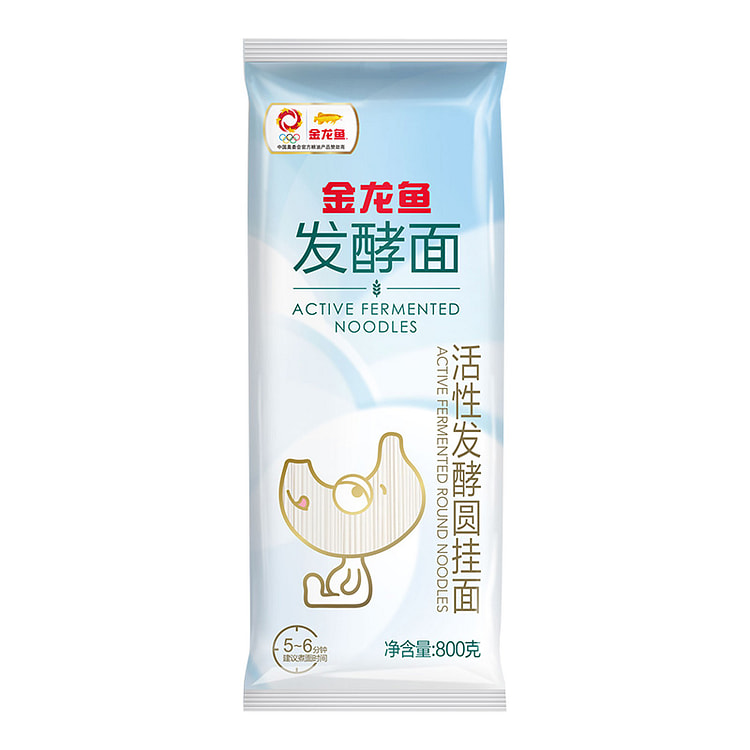 金龙鱼 活性发酵圆挂面家常面条 800g*1袋