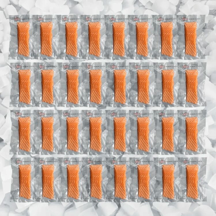 Sushi-Grade Salmon, Iceland Bulk Case 8.4 lb*24 pack