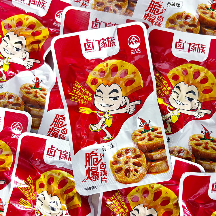 卤门家族藕片香辣味10包*1箱 1 箱