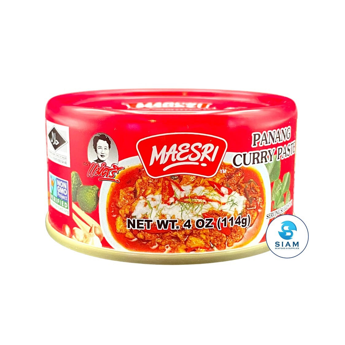 MaeSri Panang Curry Paste, Vegan & Gluten-Free 4 oz