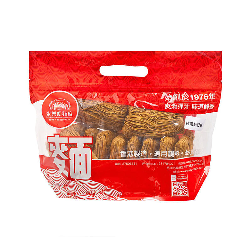 WING LOK HK Premium Shrimp-egg Thin Noodle 12’s 12 count