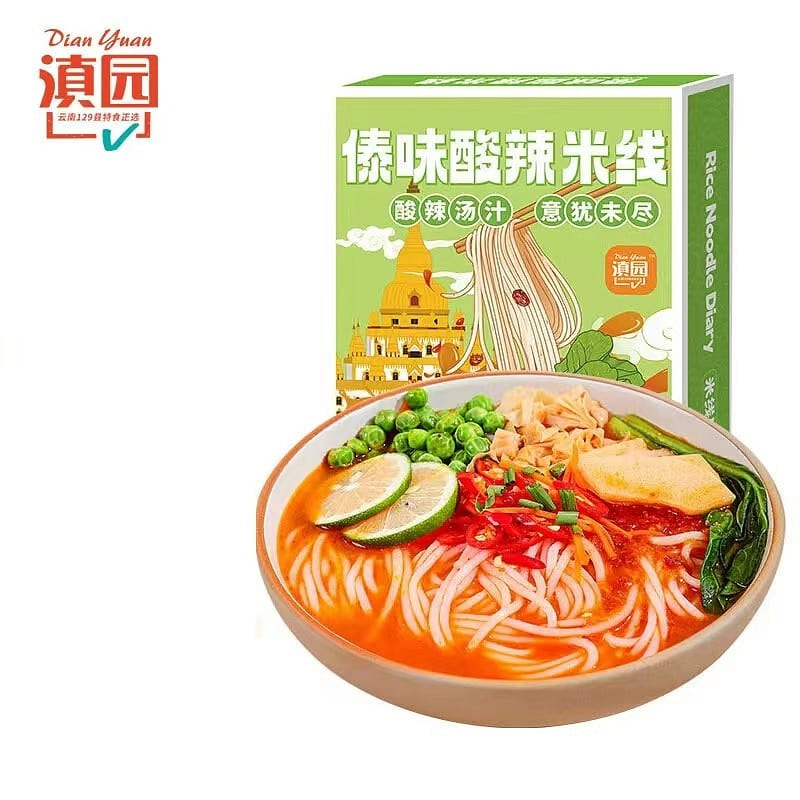 [Dianyuan] Dai Flavor Hot and Sour Rice Noodle 1 box 296 g