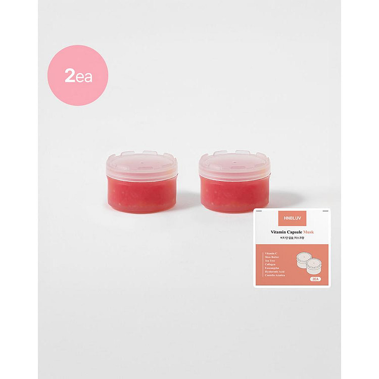 HNBLUV Vitamin Capsule for Shower head Red/Musk 2P 1 each