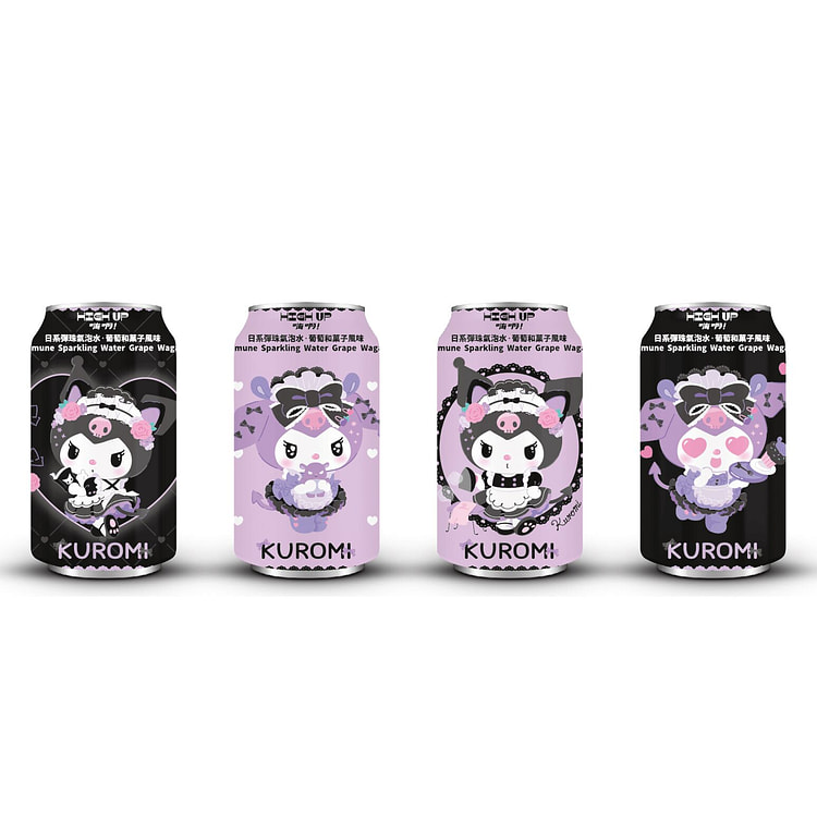 KUROMI TSUNDERE SPARKLING WATER GRAPE 4 can
