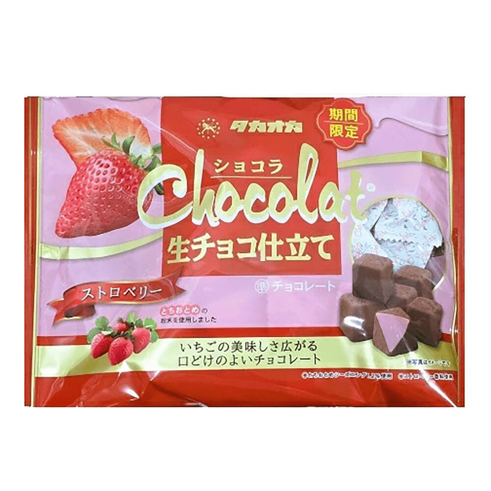 Takaoka Nama Chocolate Strawberry Flavor 120g 120 g