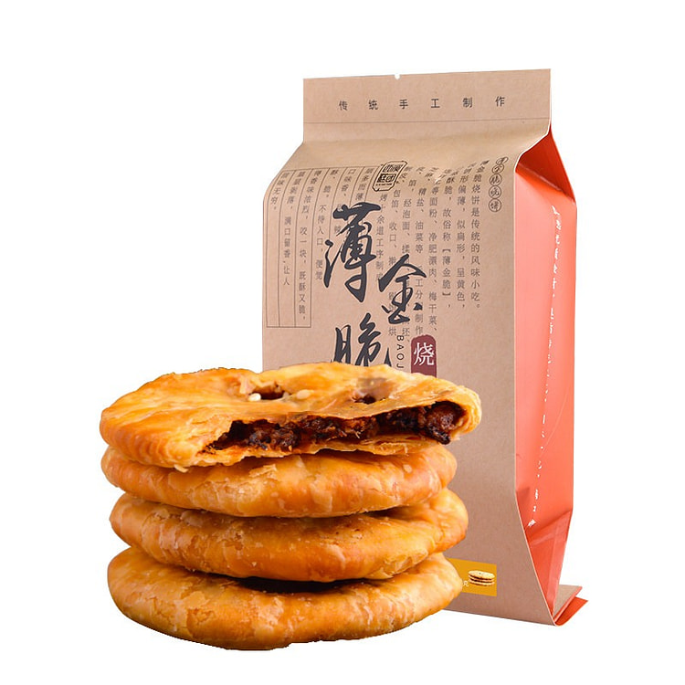 西溪糕团 薄金脆烧饼梅干菜原味 160 克