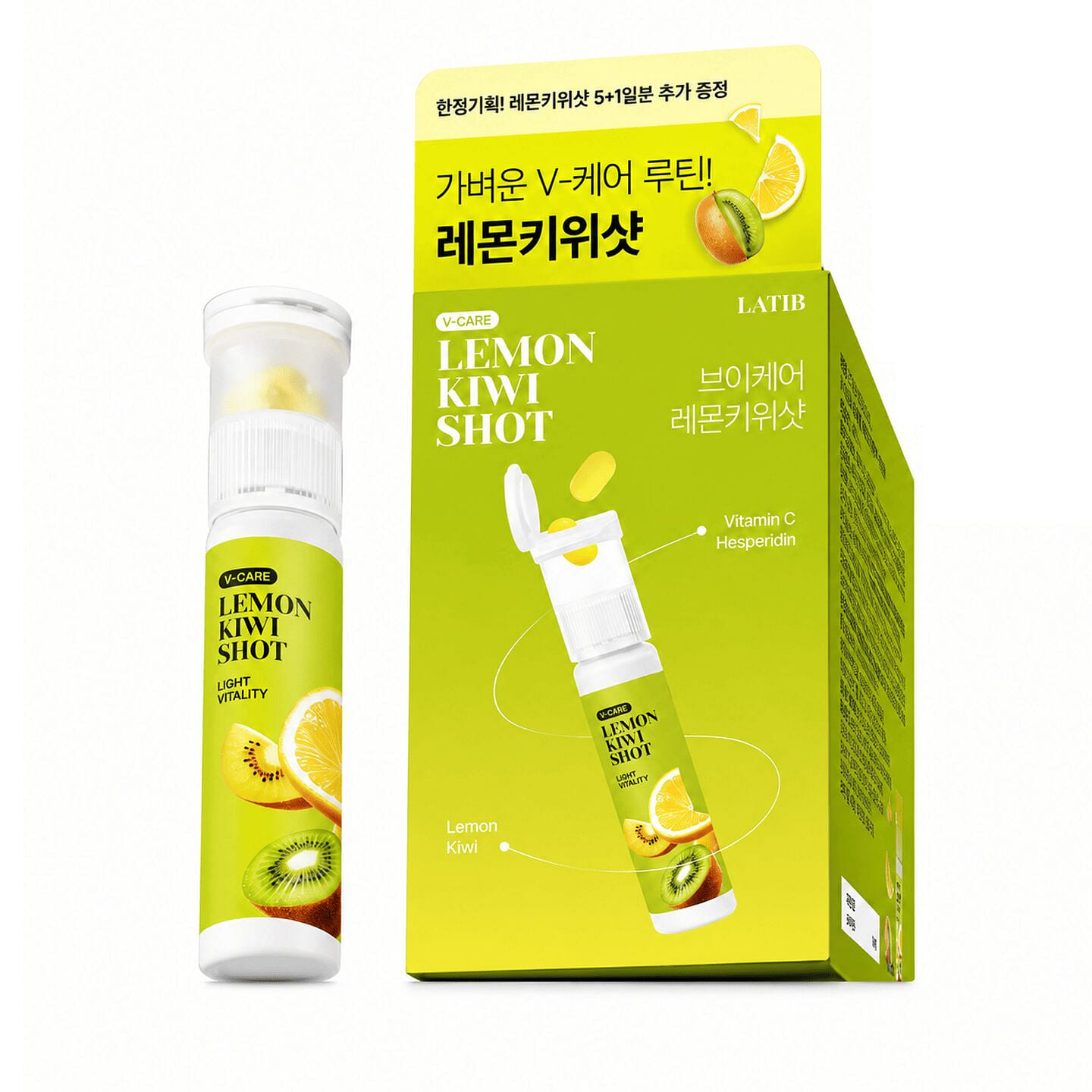 LATIB Lemon Kiwi Shot Concentrate Drink 5+1 Bottle 1 box