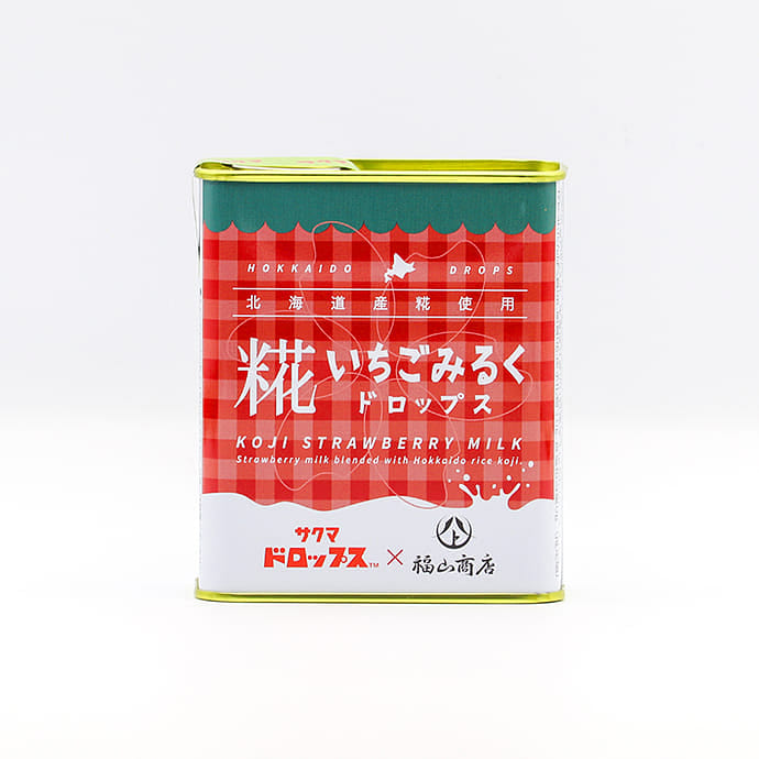 Fukuyama Koji Strawberry Milk Drops Candy 77g 1 each
