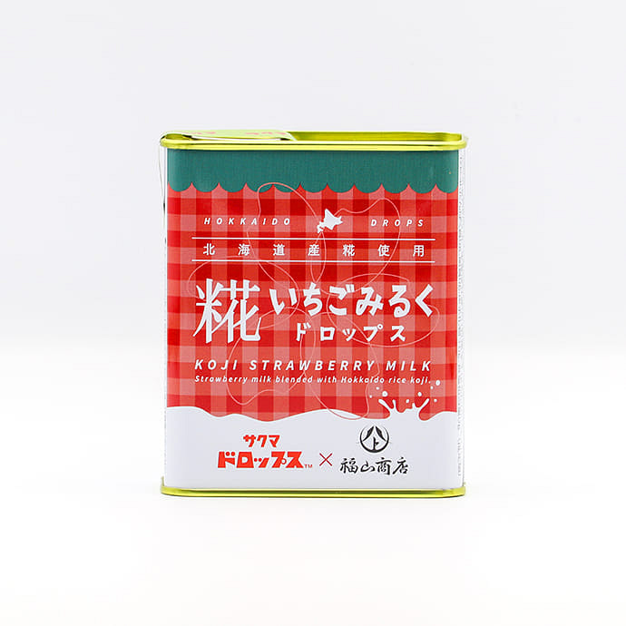 Fukuyama Koji Strawberry Milk Drops Candy 77g 1 each