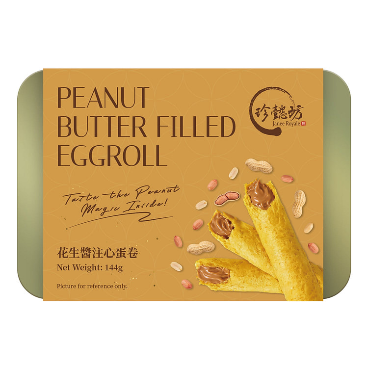 JANEE ROYALE Eggroll Peanut Butter 144g 1 each