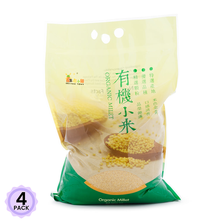 生态小镇 有机小米 10 磅*4 包
