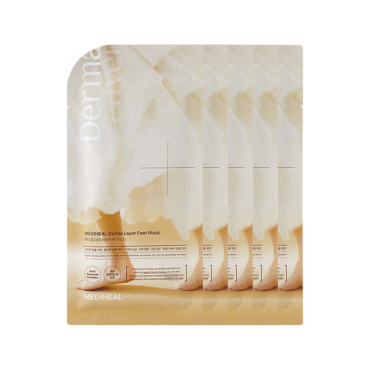 韩国 Mediheal Derma Layer 足膜 5 片装