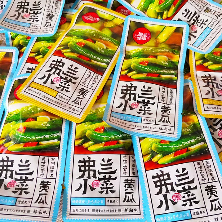 鱼乐味视弗兰小菜脆爽黄瓜下饭菜咸菜25g×5袋 125 克