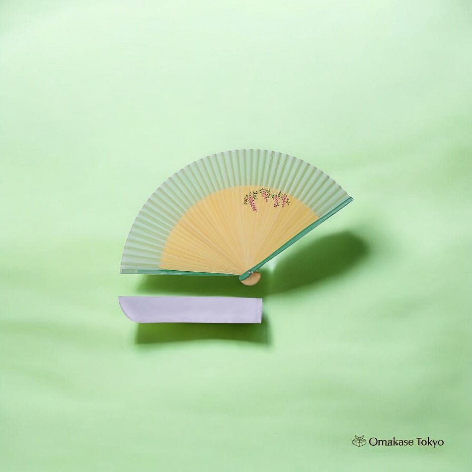 TOuWA Folding Fan -Hand Painted Fuji 110 g