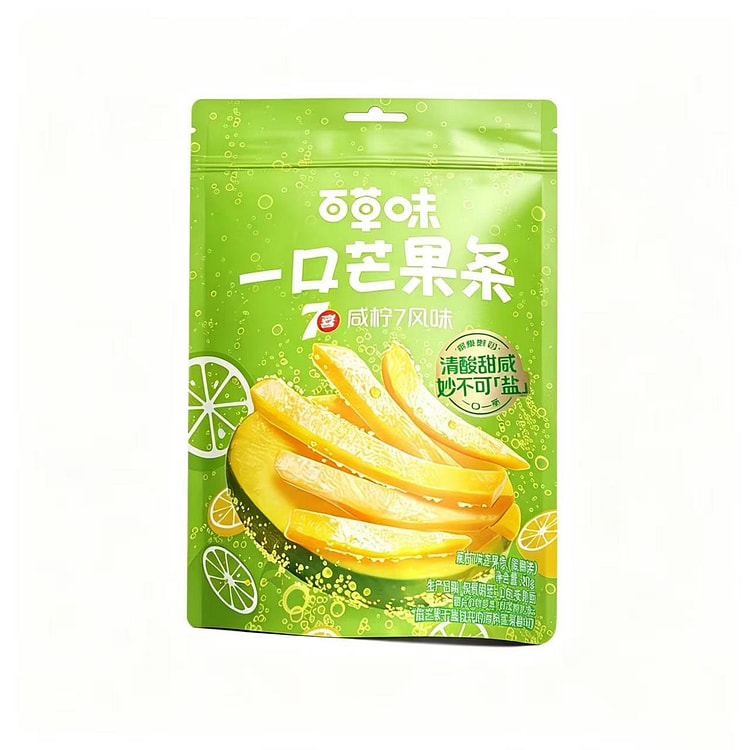 Be & Cheery Mango Strips Salted Lemon Flavor 80g 1 pack