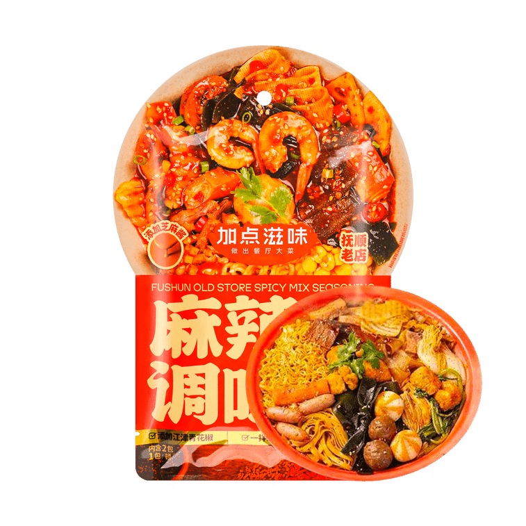 JDZW | Fushun Old Store Spicy Mix Seasoning - Hot Pot Mix 1 カウント