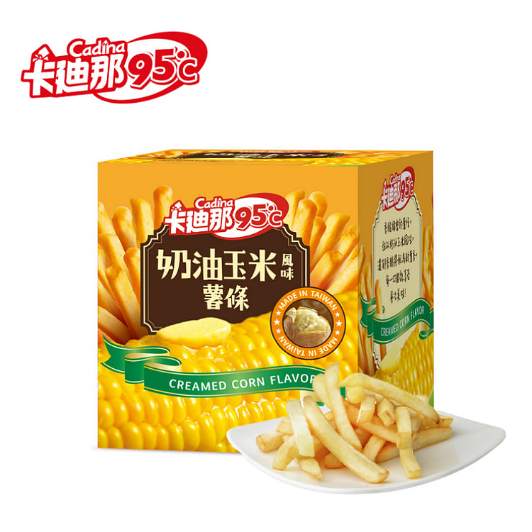 台湾【卡迪那】95℃薯条(奶油玉米) 5包/盒