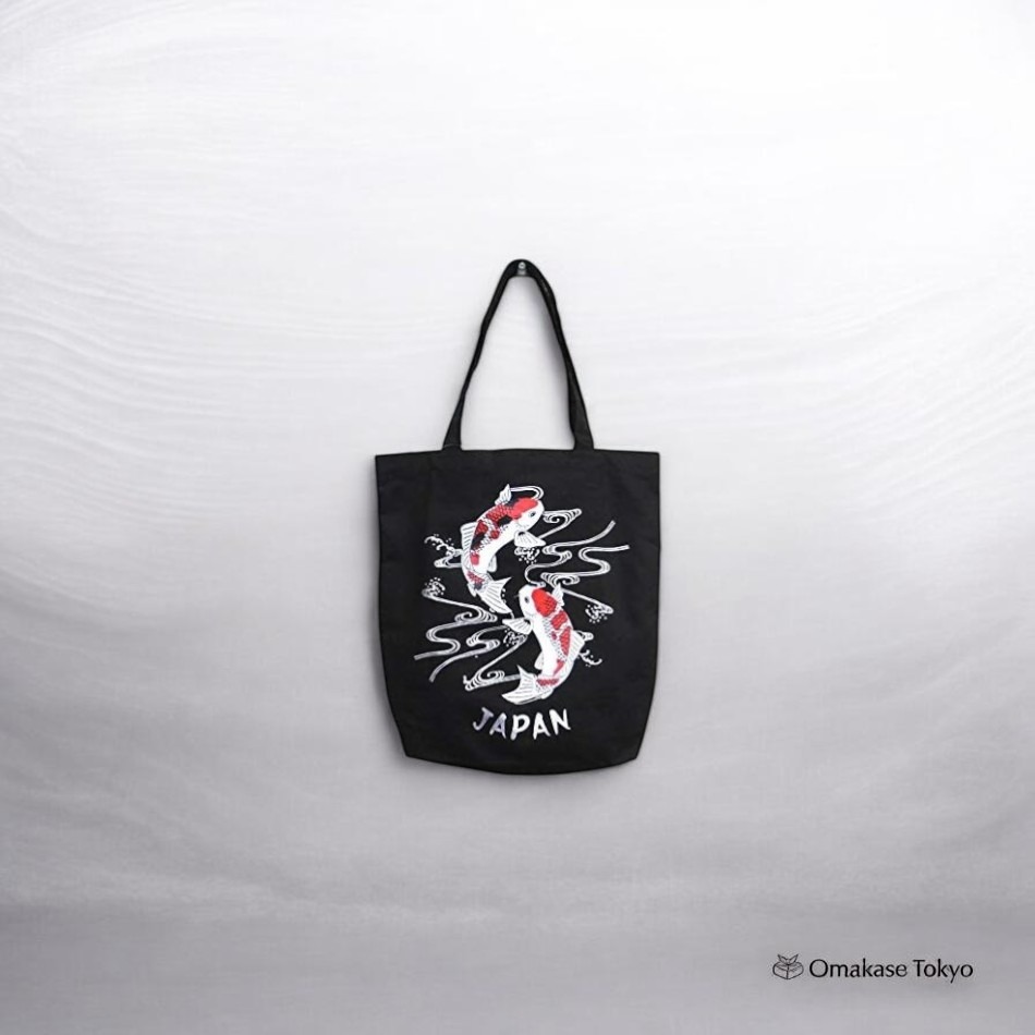 JAPONESQUE Japanese Pattern Tote Bag-Carp 226 g