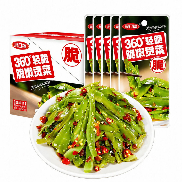 冠口福 脆嫩贡菜 酸脆味【一口嘎嘣脆】低卡零食