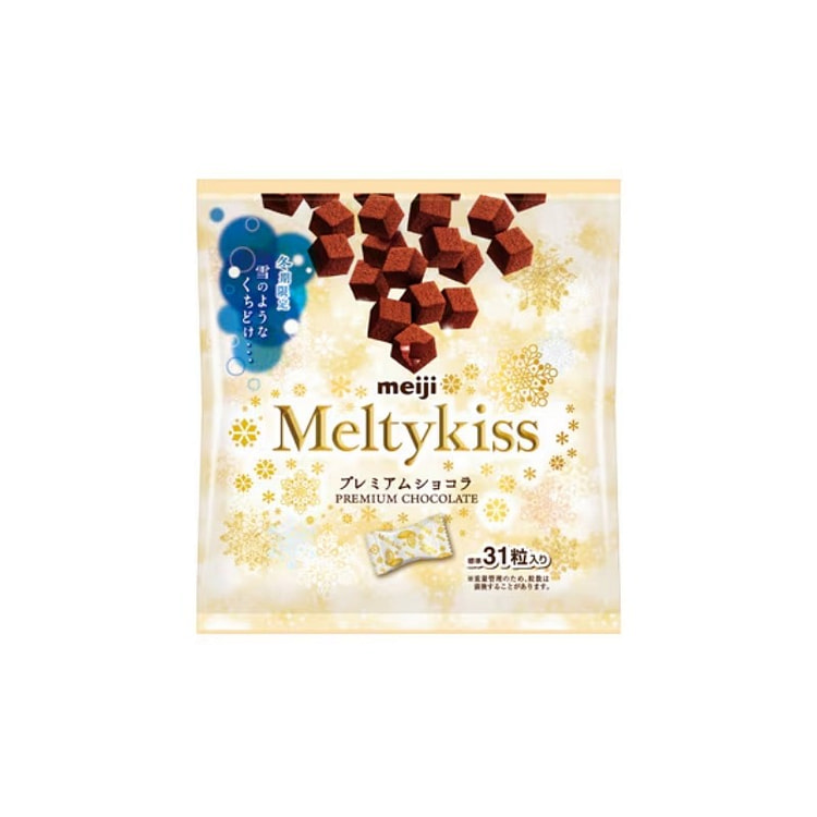 Meiji明治 MeltyKiss2024年冬季限定 袋装原味巧克力 124g