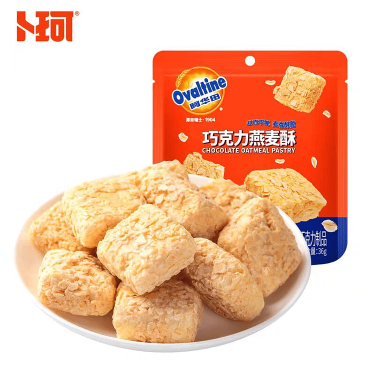 卜珂零点阿华田联名巧克力燕麦酥谷物酥36g*2 36 克