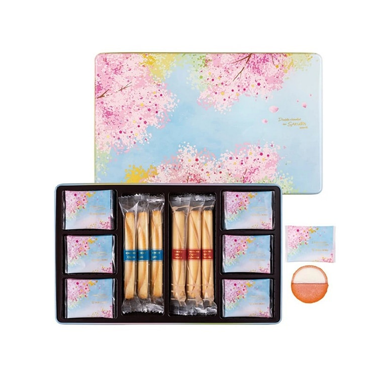 YOKU MOKU 樱花曲奇饼干蛋卷礼盒 36枚 1 盒