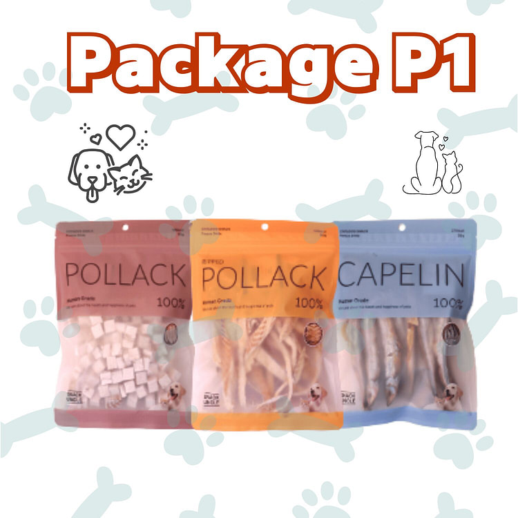 Snack Uncle: Package 1 Pollock & Capelin 3 pack