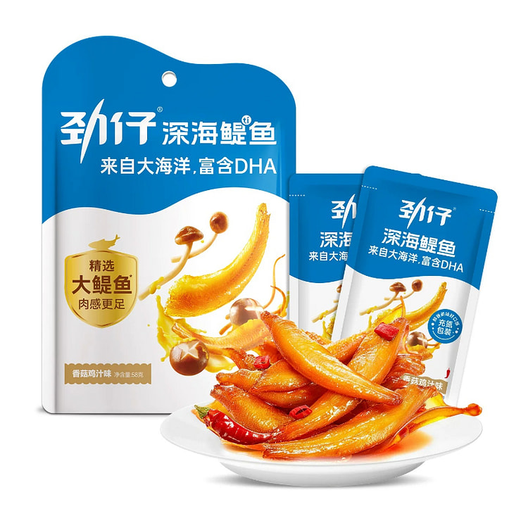 劲仔小鱼干香菇鸡汁味58g*1包 1 包