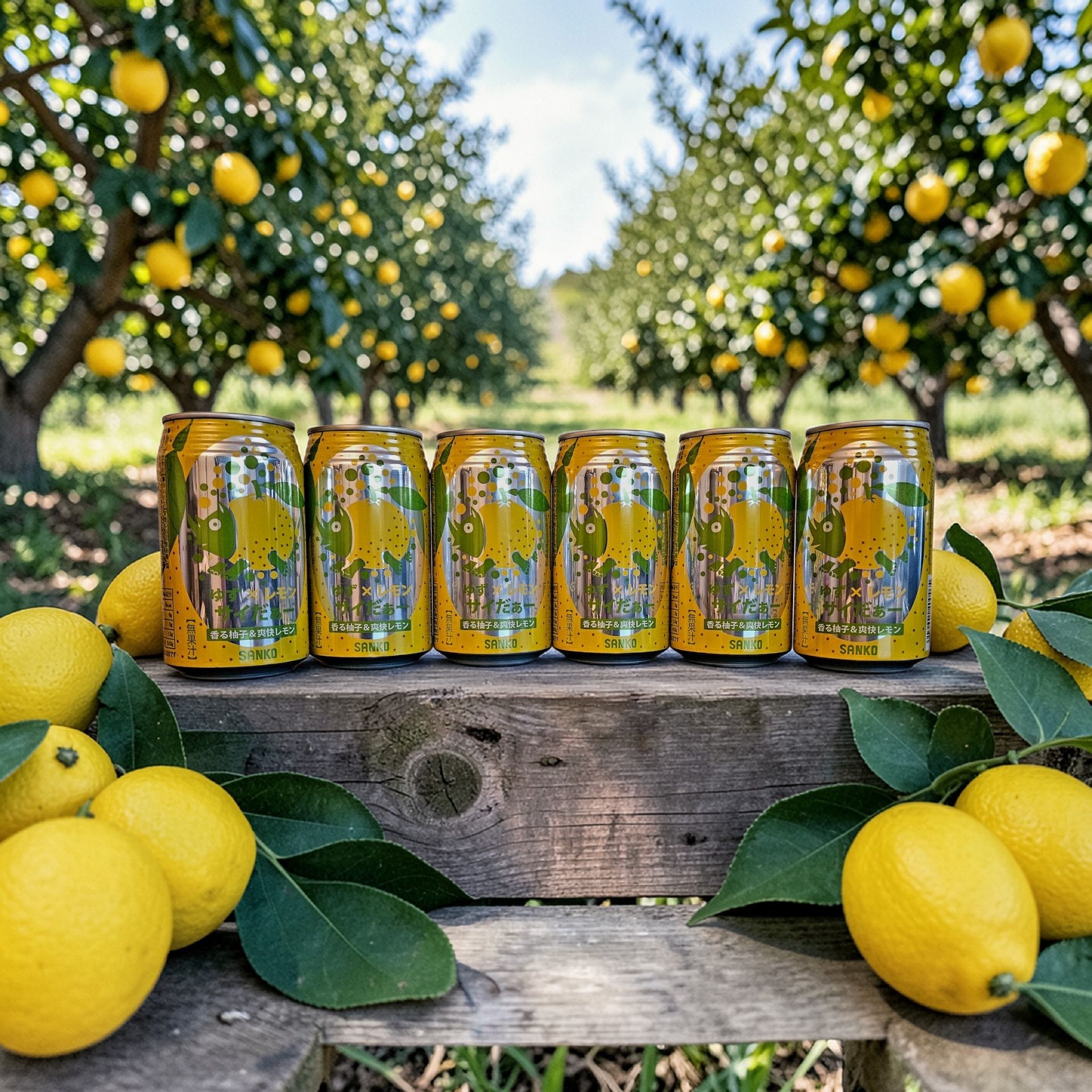 『ワン』カエルさんジュース Sanko Yuzu Lemon Cider 11.6 fl.oz - Weee!