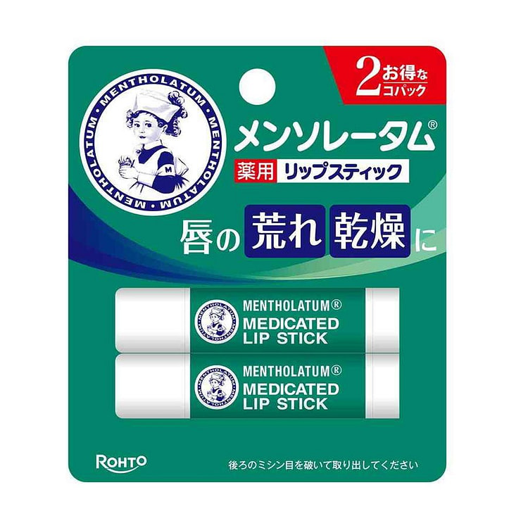 ロート製薬 メンソレータム リップクリーム 2本セット 1 個