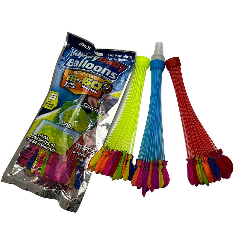 Auto-fill Water Balloon Stick for Kids (111 Pieces, Holi Occasion, Multicolour) 1 each