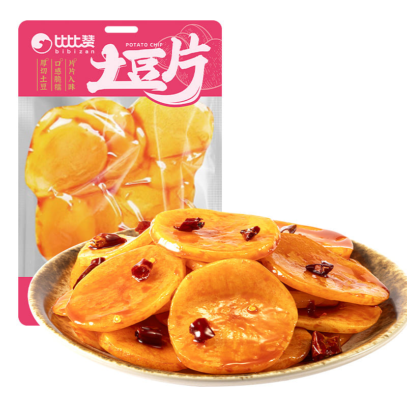 Thick cut potato chips spicy 100g * 5 bags 500 g
