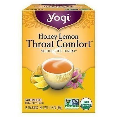 Yogi Honey Lemon Throat Comfort Tea, 16 tea bags 16 count