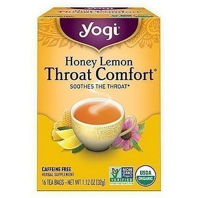 Yogi Honey Lemon Throat Comfort Tea, 16 tea bags 16 count