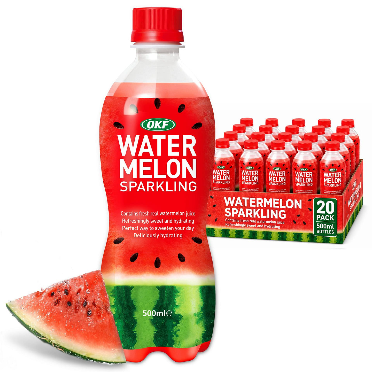 OKF Watermelon Fruit Sparkling Juice Water 20pk 16.9 fl.oz