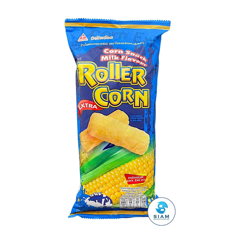 Roller Corn Extra Corn Thai Snack, Milk Flavor