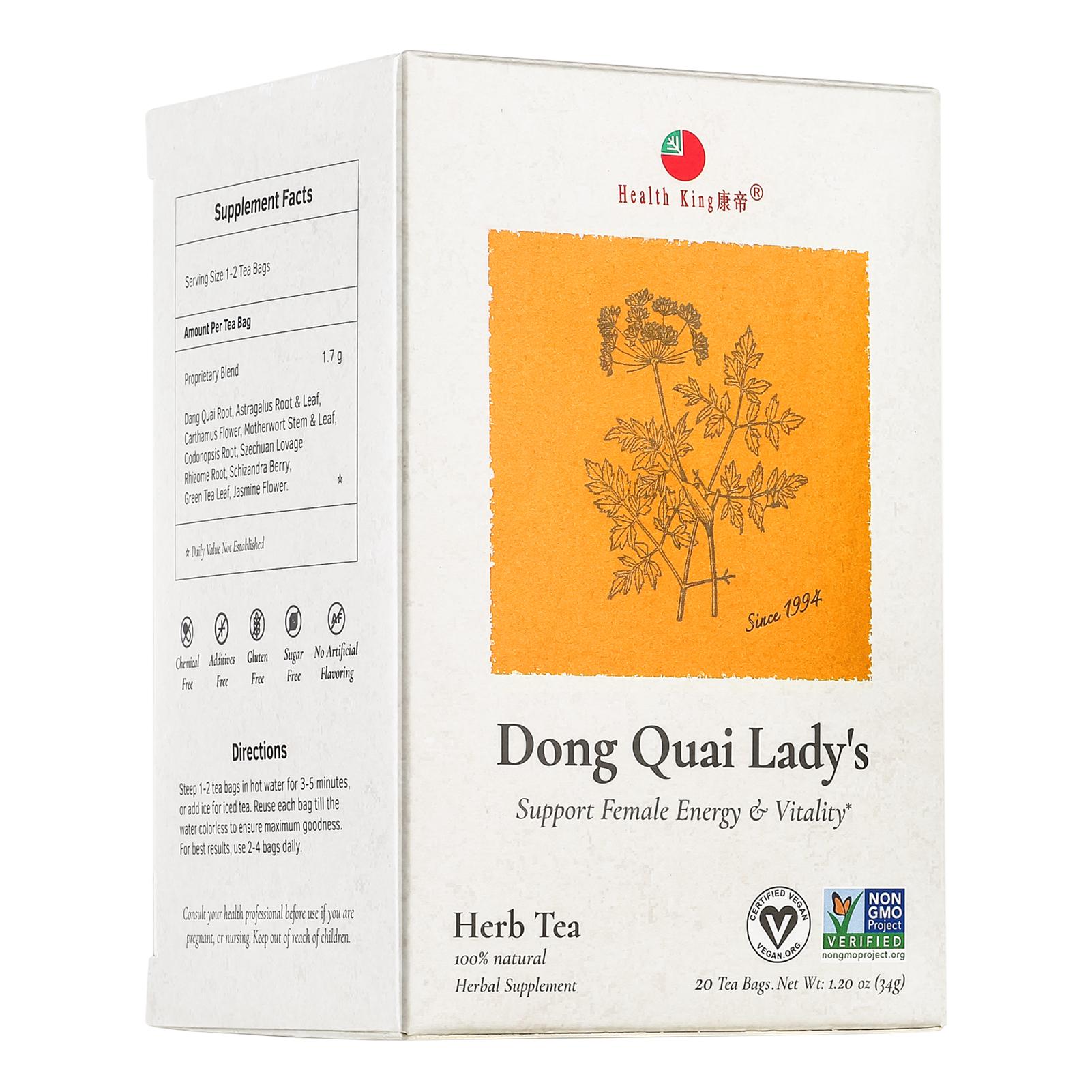 Health King Dong Quai Lady's Herbs Tea 1.2 oz