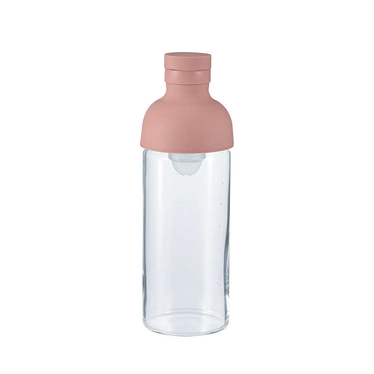 HARIO Cold Brew Tea Wine Bottle 300mL Smokey Pink 1 each