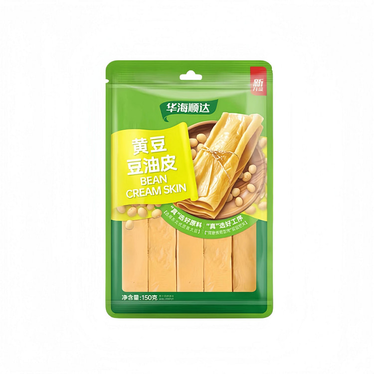 华海顺达 黄豆豆油皮干货豆腐皮 150g*1袋 150 克