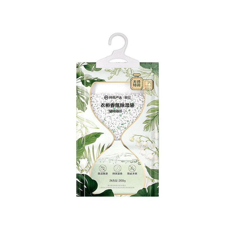 Dehumidifying Bag Green Leaf Wind Chime 200 g