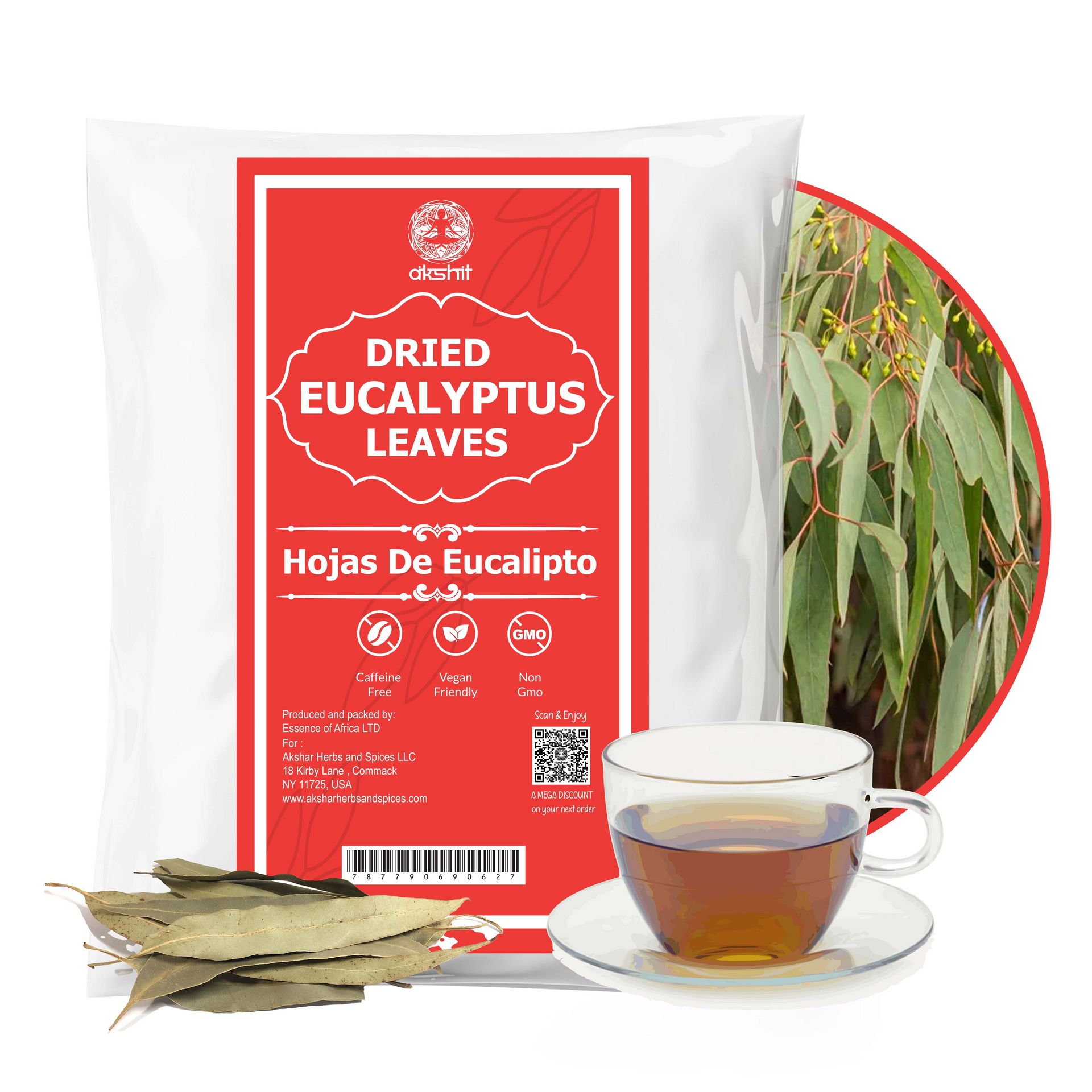 2.6 Oz Dried Eucalyptus Leaves, Eucalyptus Leaves 2.6 oz
