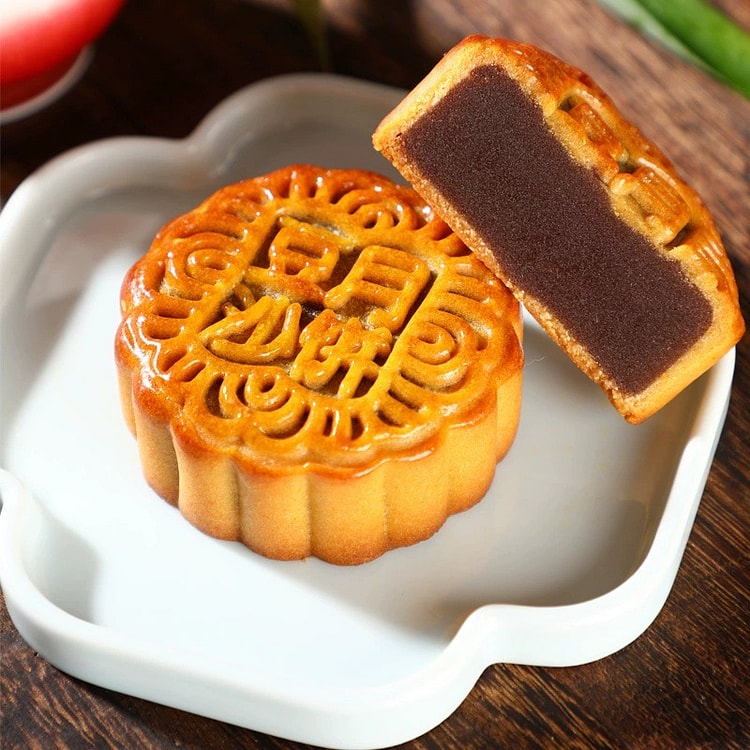 Pure bean paste flavored moon cakes 100g*5