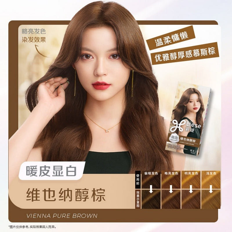 Liese Foam Hair Dye Vienna Alcohol Brown 1 box