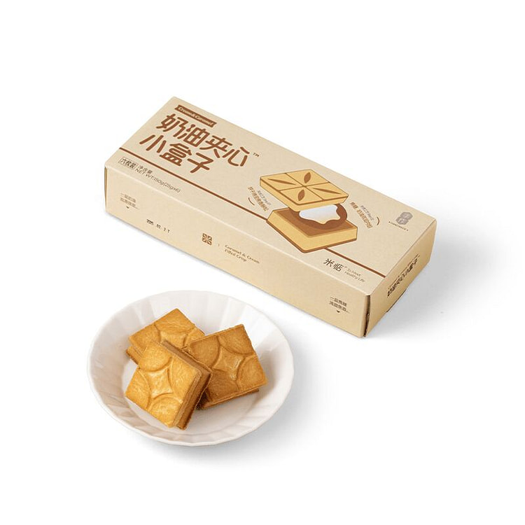 米惦焦糖奶油夹心小盒子150g夹心日式曲奇饼干 150 克