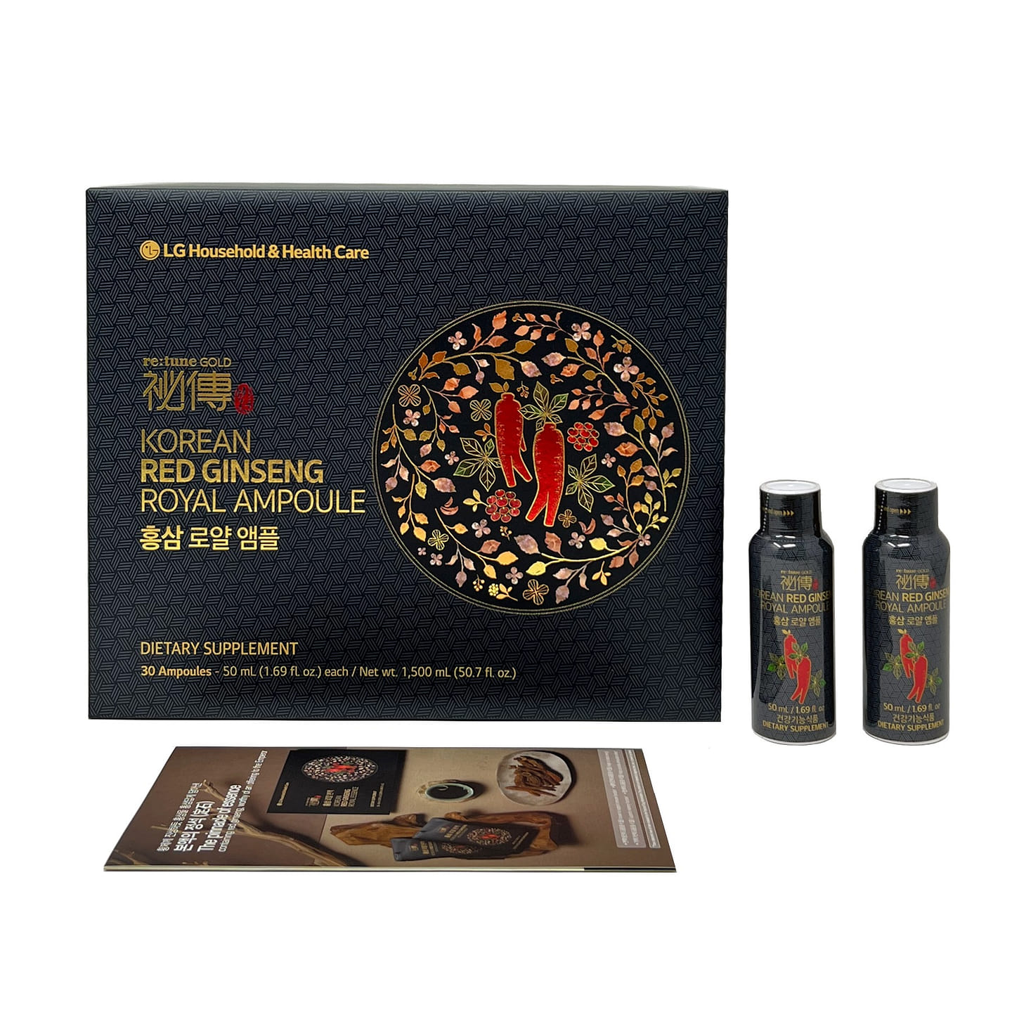 RE:TUNE Gold Vision Korean Red Ginseng Royal Ampoule 1 case