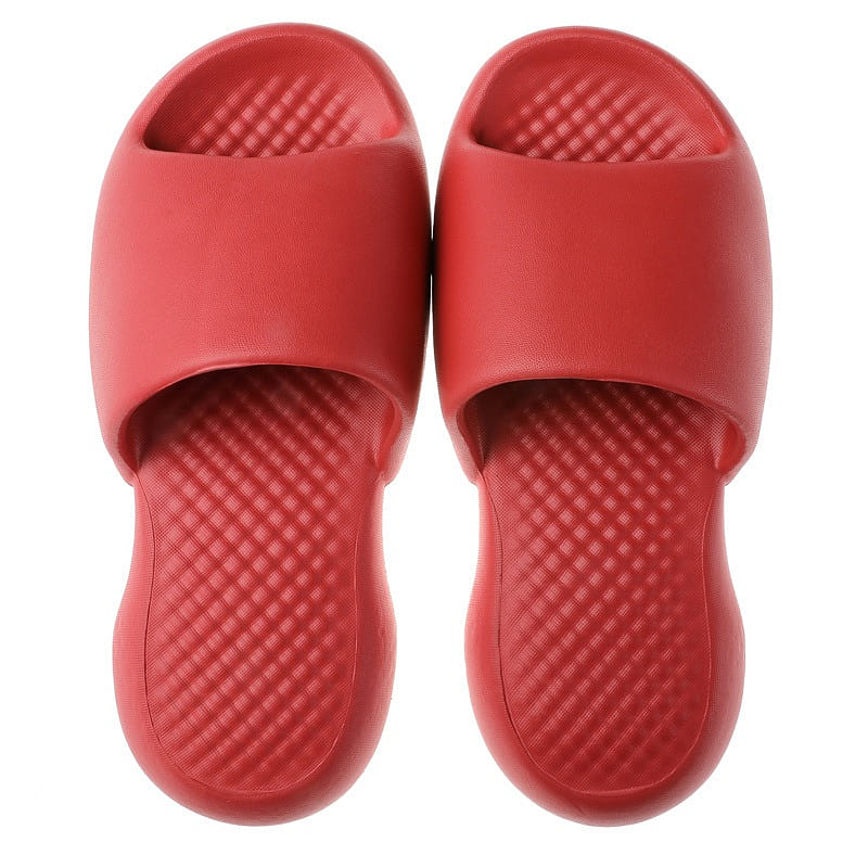 Slippers Like a Cloud Non-Slip Quick Dry Shower Sandals Bathroom, Red, 39-40 1 count