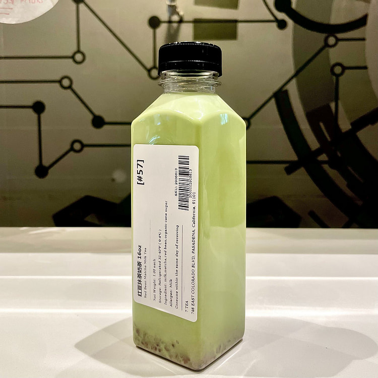 红豆抹茶奶茶 16oz