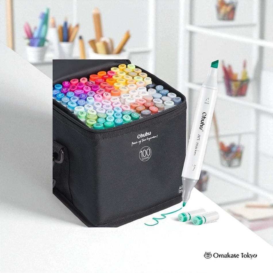 Ohuhu Marker Pens-100 Colors 2000 g