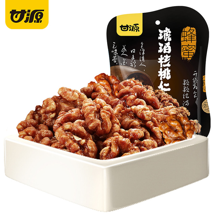 甘源 蜂蜜味琥珀核桃仁去壳补充坚果 75g *1包