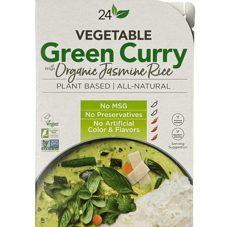 24Vegan Vegetable Green Curry with Organic Jasmine Rice